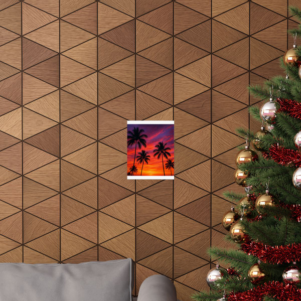Electric Sunset Vibes - Matte Vertical Posters