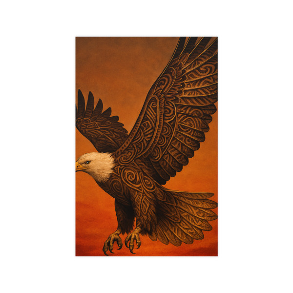 Sacred Eagle Flight - Vertical and Horizontal Matte Posters