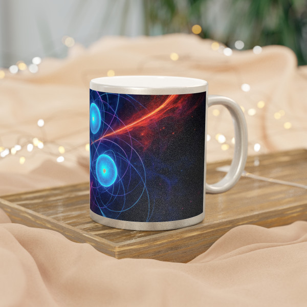 Quantum Pulse - Metallic Mug (Silver\Gold)