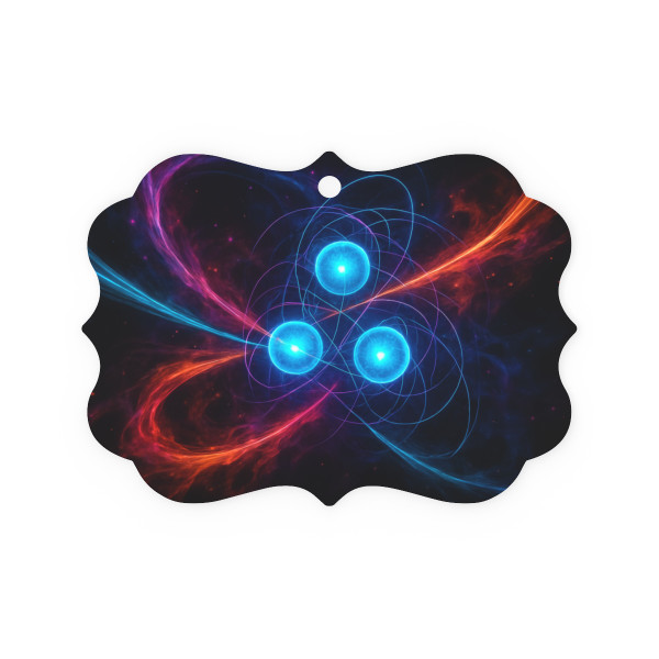 Quantum Pulse - Metal Plaque Ornament