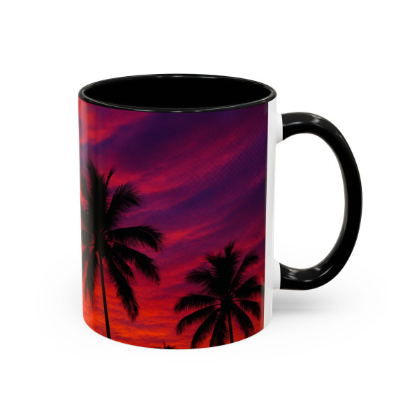 Electric Sunset Vibes - Accent Coffee Mug (11, 15oz)