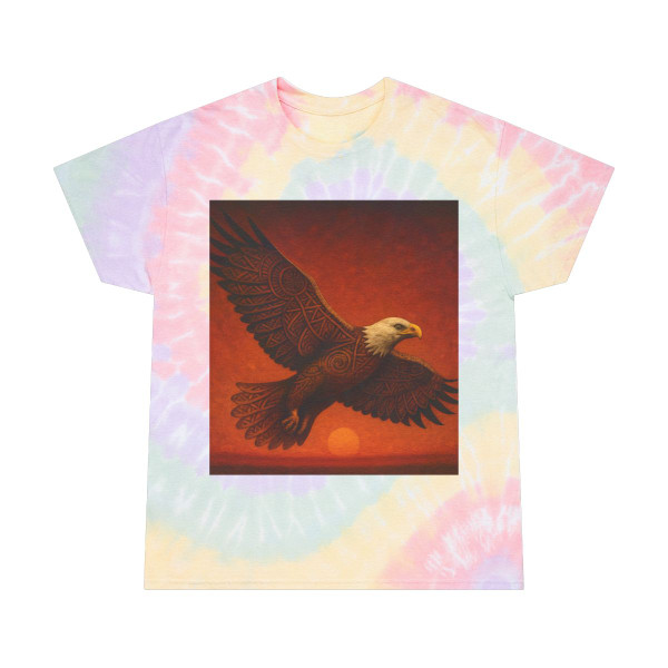 Sacred Eagle Flight - Tie-Dye Tee, Spiral