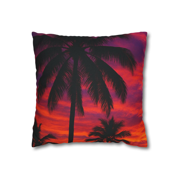Electric Sunset Vibes - Spun Polyester Square Pillowcase