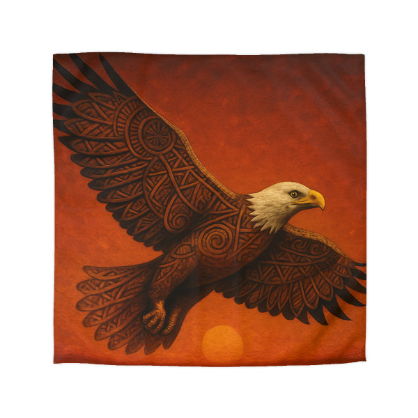 Sacred Eagle Flight - Microfiber Duvet Cover