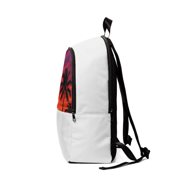 Electric Sunset Vibes - Unisex Fabric Backpack