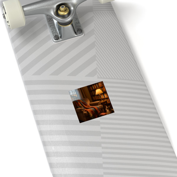 Whimsical Reading Retreat - Square Stickers, Indoor\Outdoor