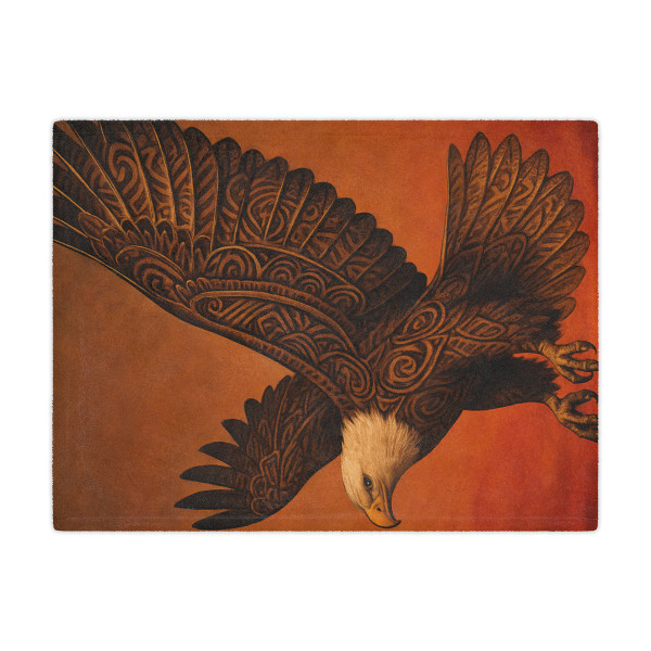 Sacred Eagle Flight - Minky Blanket