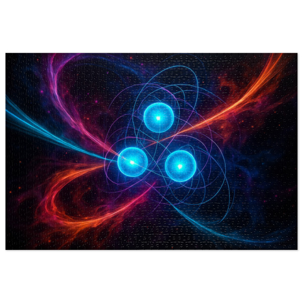 Quantum Pulse - Jigsaw Puzzle with Tin