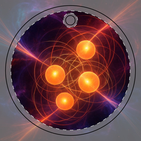 Quantum Pulse - Ceramic Ornament, 2-Side Print