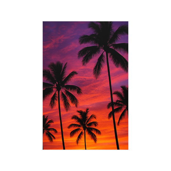 Electric Sunset Vibes - Vertical and Horizontal Matte Posters