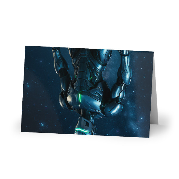 Galactic Guardian Bot -  Greeting Cards (1 or 10-pcs)