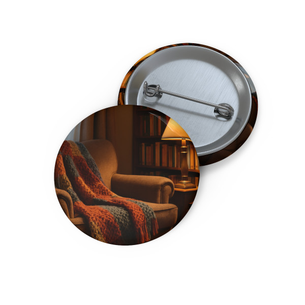 Whimsical Reading Retreat - Custom Pin Buttons