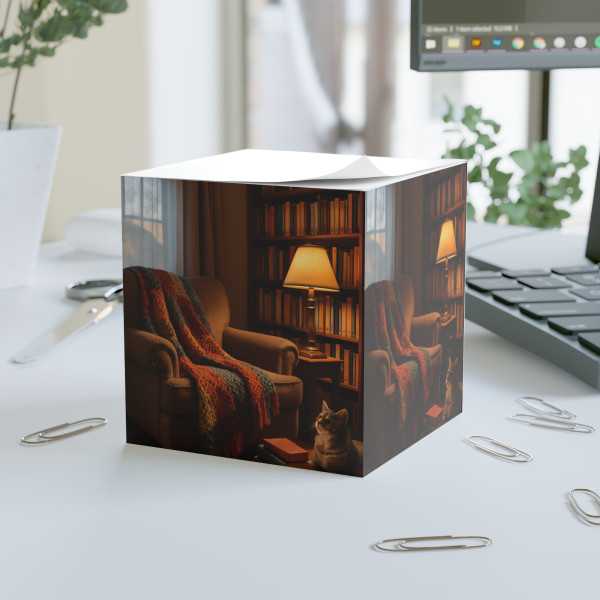Whimsical Reading Retreat - Note Cube