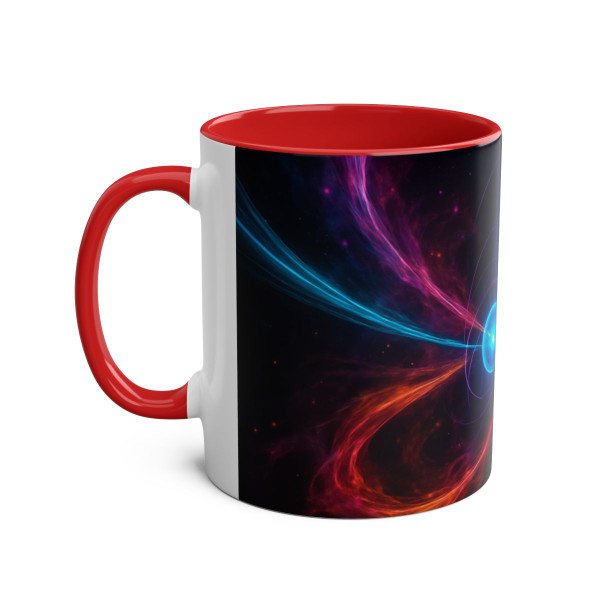Quantum Pulse - Two-Tone Coffee Mugs, 11oz