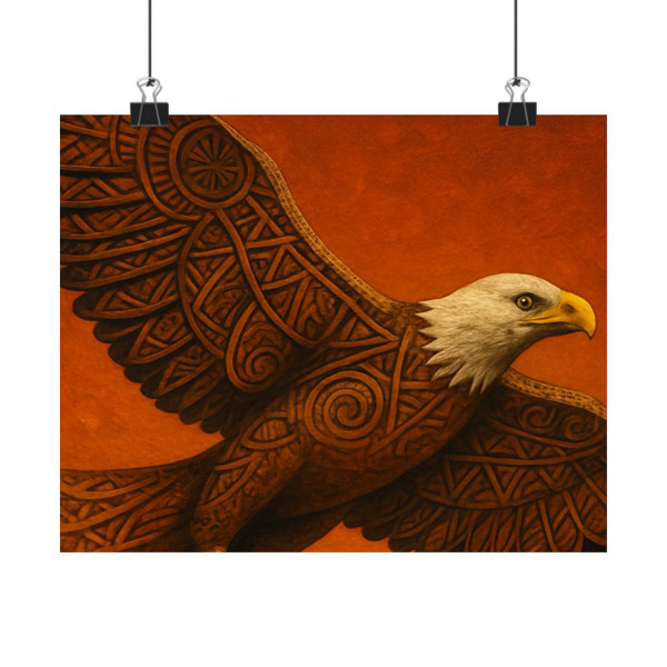 Sacred Eagle Flight - Matte Horizontal Posters