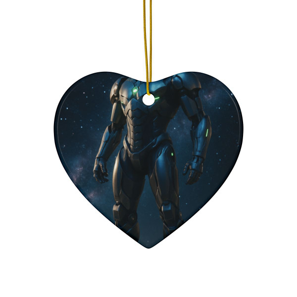 Galactic Guardian Bot - Ceramic Ornaments, 2-Side Print, (1pc, 3pcs, 5pcs, 10pcs)