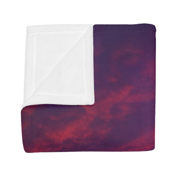 Electric Sunset Vibes - Plush Fleece Blanket