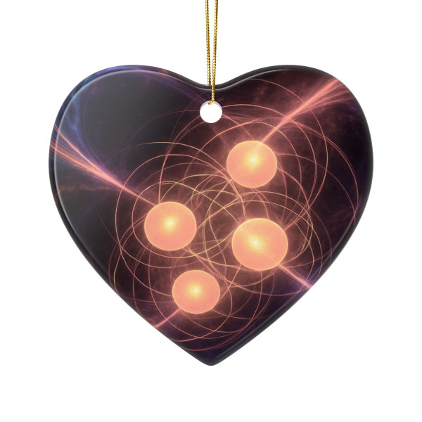 Quantum Pulse - Ceramic Ornaments, 2-Side Print