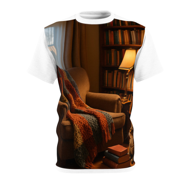 Whimsical Reading Retreat - Unisex Cut & Sew Tee (AOP)