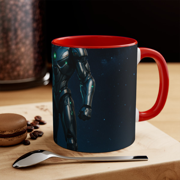 Galactic Guardian Bot - 11oz Accent Mug