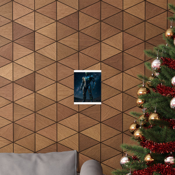 Galactic Guardian Bot - Matte Vertical Posters