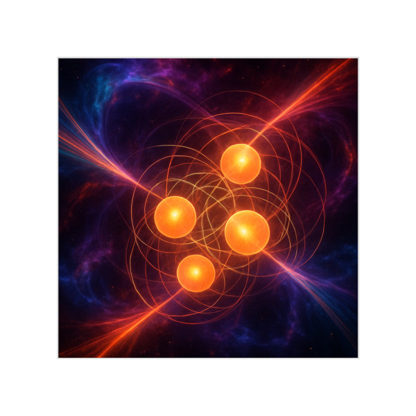 Quantum Pulse - Transparent Outdoor Stickers, Square, 1pc