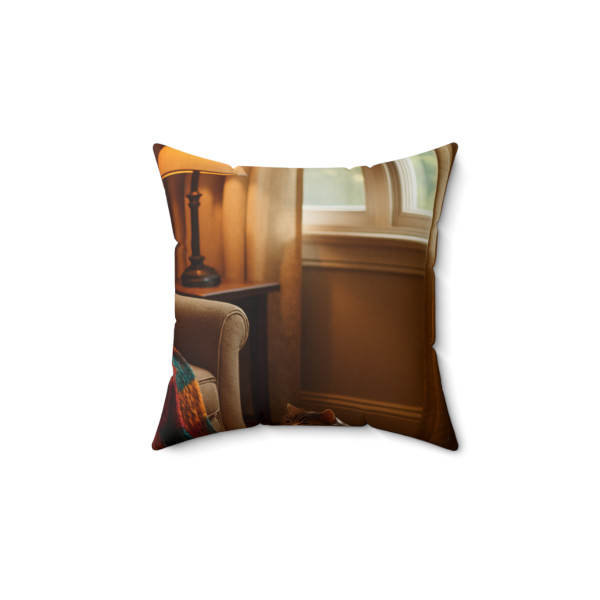 Whimsical Reading Retreat - Faux Suede Square Pillow