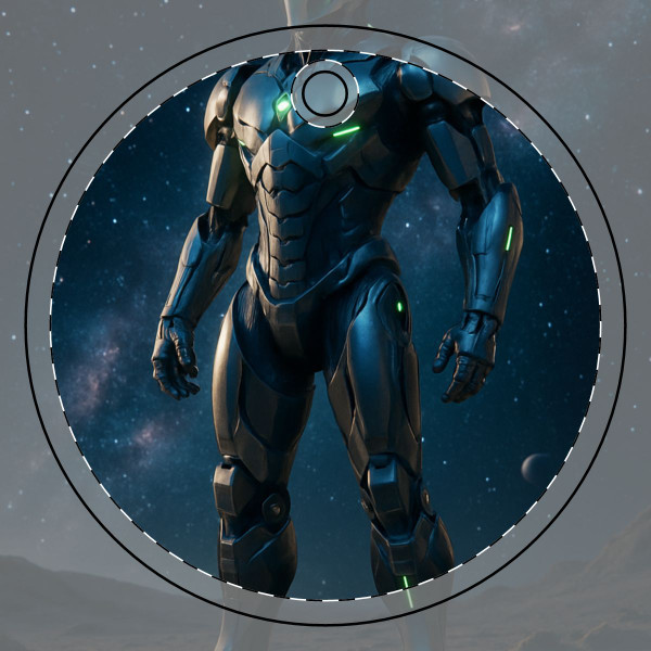 Galactic Guardian Bot - Ceramic Ornament, 2-Side Print