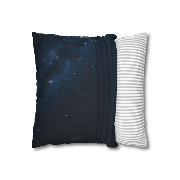 Galactic Guardian Bot - Spun Polyester Square Pillowcase
