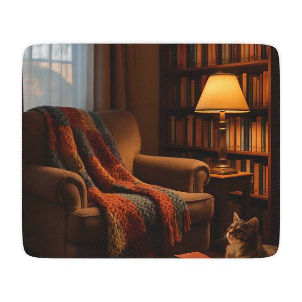 Whimsical Reading Retreat - Tan Sherpa Blanket