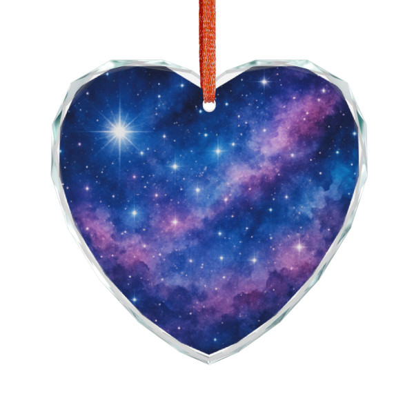 Ethereal Star Garden - Crystal Glass Ornament