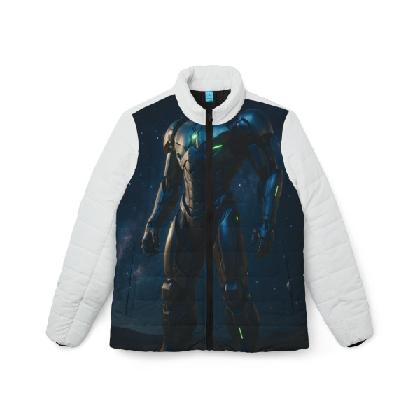 Galactic Guardian Bot - Women’s Puffer Jacket (AOP)