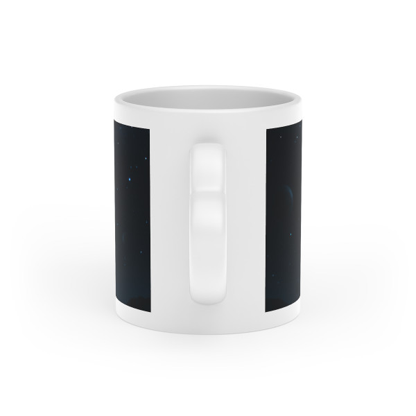 Galactic Guardian Bot - Heart-Shaped Mug