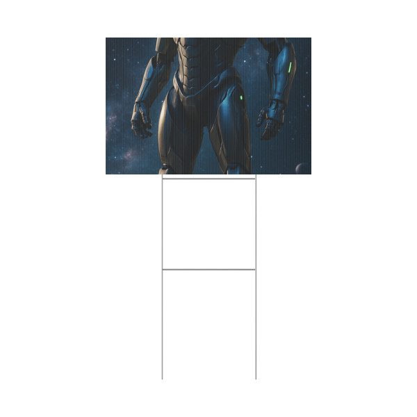 Galactic Guardian Bot - Plastic Yard Sign