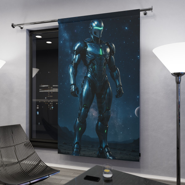 Galactic Guardian Bot - Window Curtains (1 Piece)