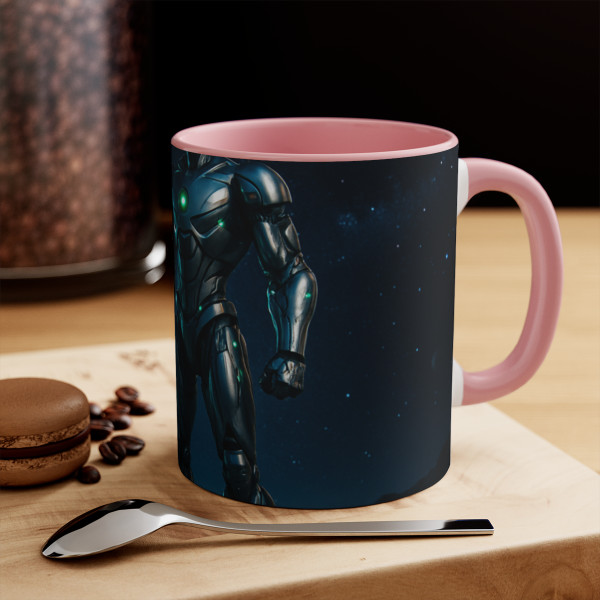 Galactic Guardian Bot - Accent Mugs