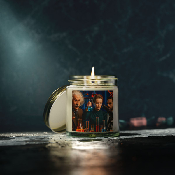 Curiosity in Motion - Scented Candles, Coconut Apricot Wax (4oz, 9oz)