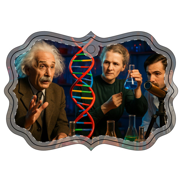 Curiosity in Motion - Acrylic Ornament (Multi-depth)