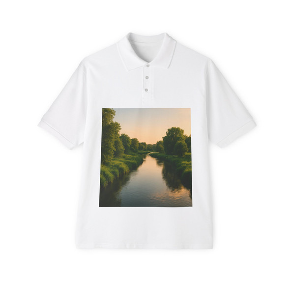 Serene River Valley - Men's Piqué Polo