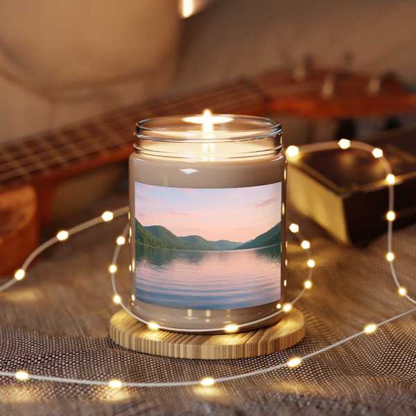 Whispers of Harmony - Scented Soy Candles with White Lid, 9oz