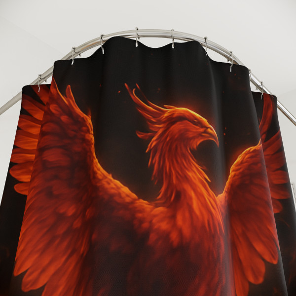 Eternal Flame Ascent - Shower Curtains