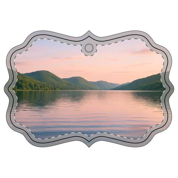 Whispers of Harmony - Acrylic Ornament (Multi-depth)