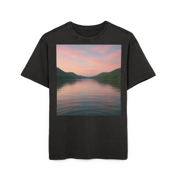 Whispers of Harmony - Men's Acid Washed Heavy Oversize Tee