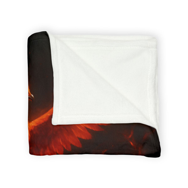 Eternal Flame Ascent - Soft Polyester Blanket