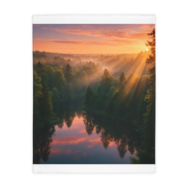 Silent Wilderness - Velveteen Microfiber Blanket (Two-sided print)