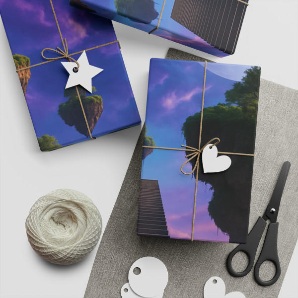 Ethereal Dreamscape - Gift Wrapping Paper Sheets, 1pc