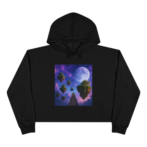 Ethereal Dreamscape - Crop Hoodie