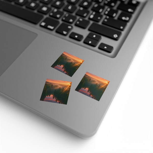 Silent Wilderness - Square Sticker Label Rolls