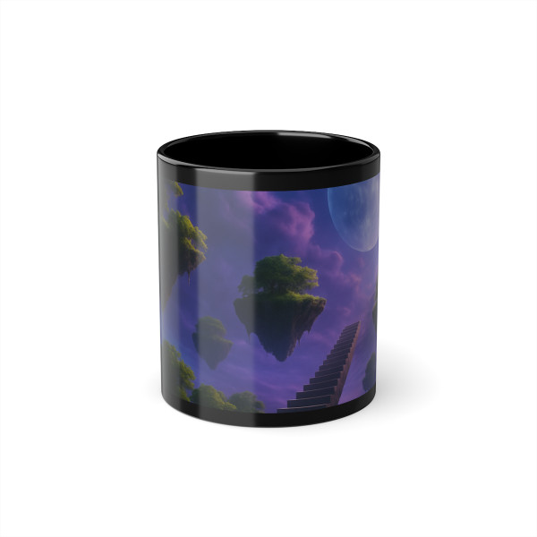 Ethereal Dreamscape - Black Coffee Cup, 11oz