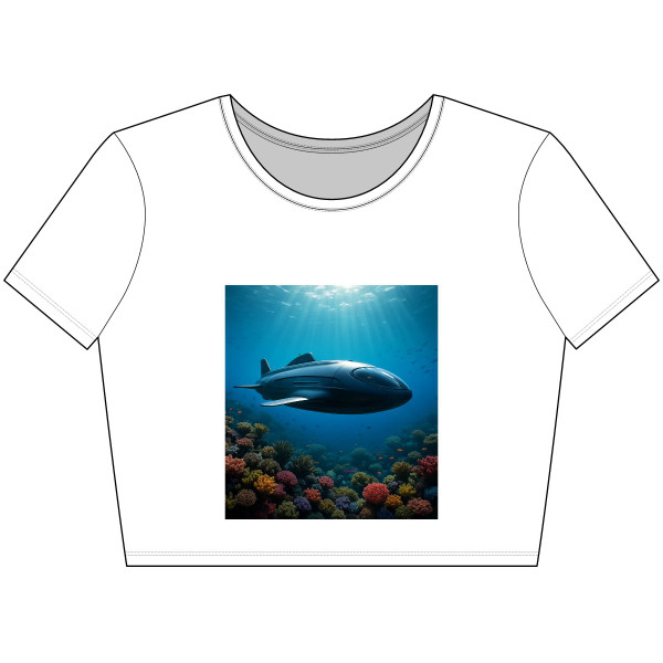 Deep Sea Adventure - Women’s Poly-Cotton Crop Tee